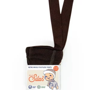 Silly Silas Wooly Footless Espresso Brown