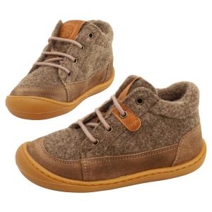 Develab Barfußschuhe MidCut Lauflernschuh Merino Beige