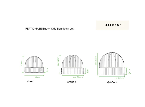 Halfen Strick-Beanie Merino Nuss – Bild 2