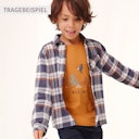 People wear organic Warmes Flanellhemd hellbeige kariert – Bild 2