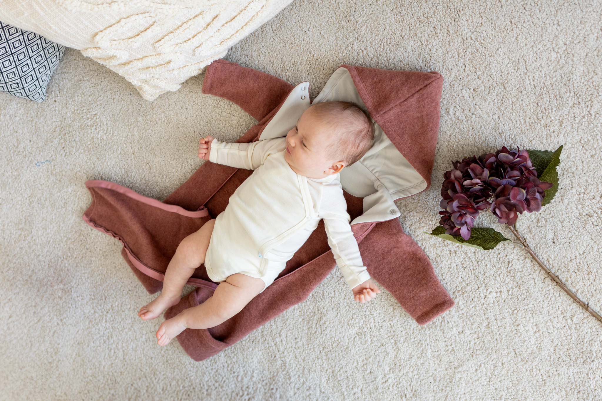 Popolini Wollfleece Overall Baby – Bild 4