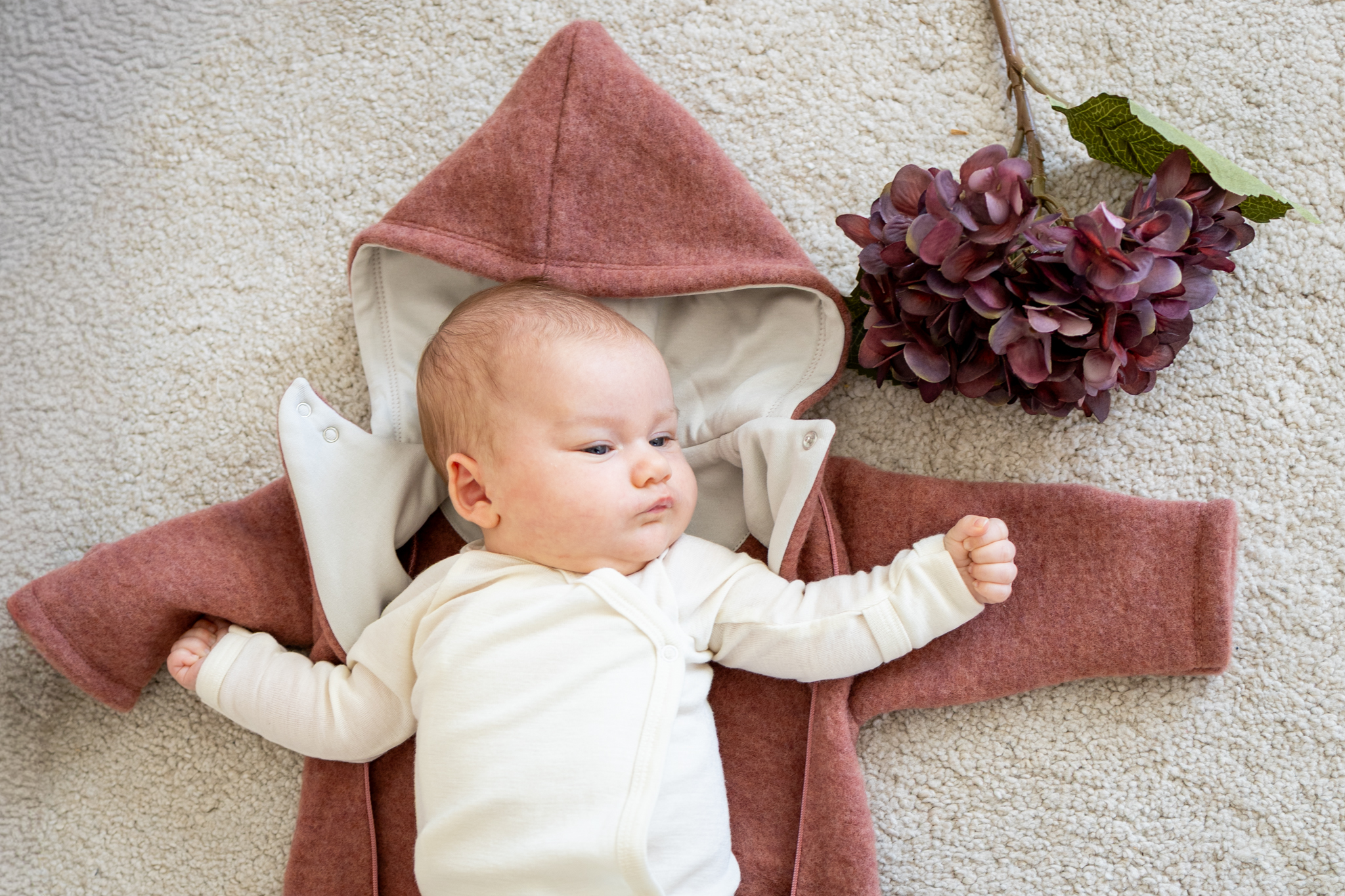 Popolini Wollfleece Overall Baby – Bild 6