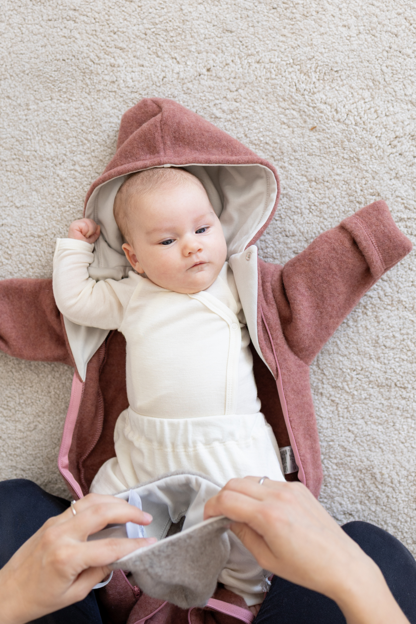 Popolini Wollfleece Overall Baby – Bild 15