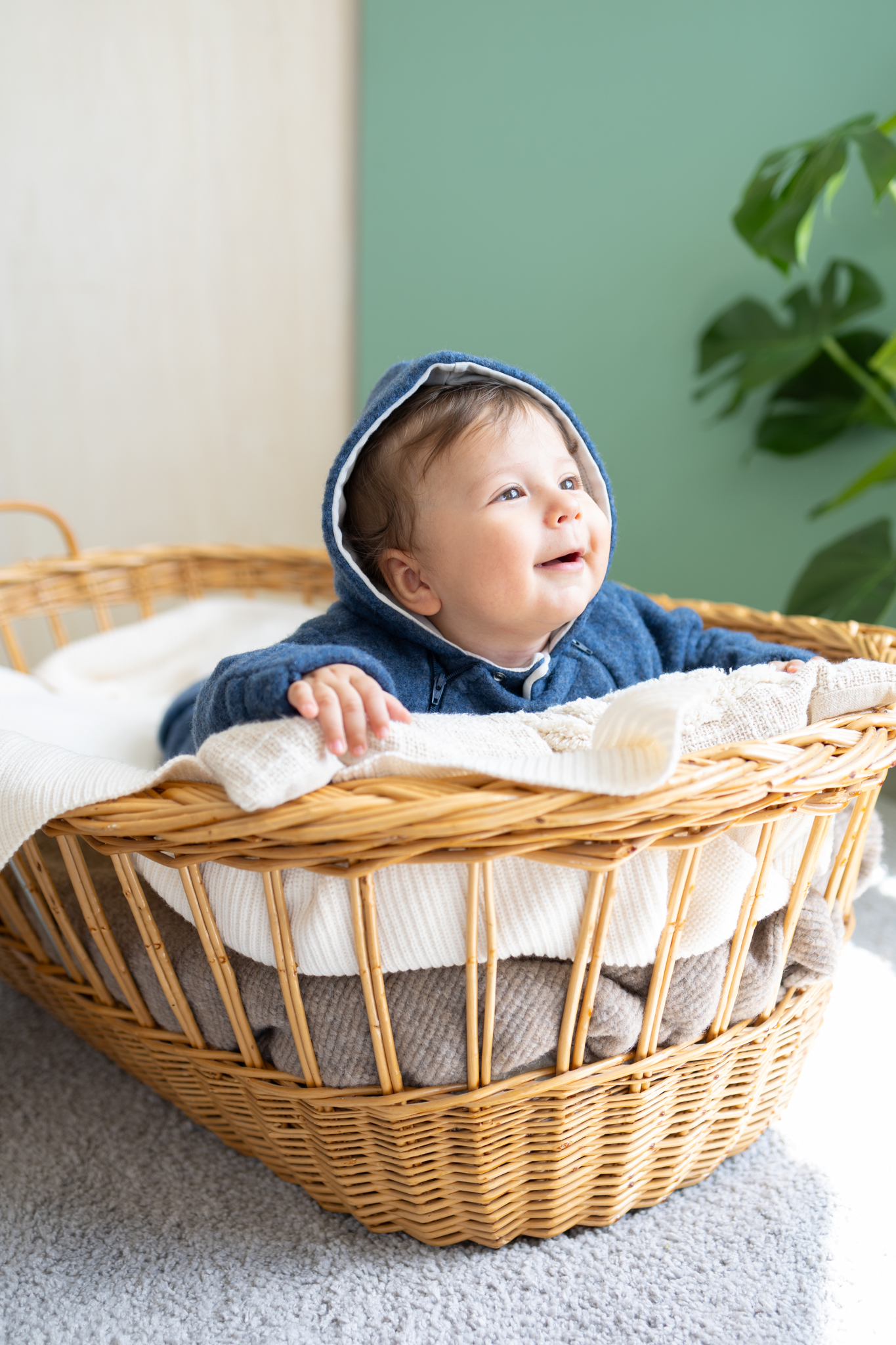 Popolini Wollfleece Overall Baby – Bild 7