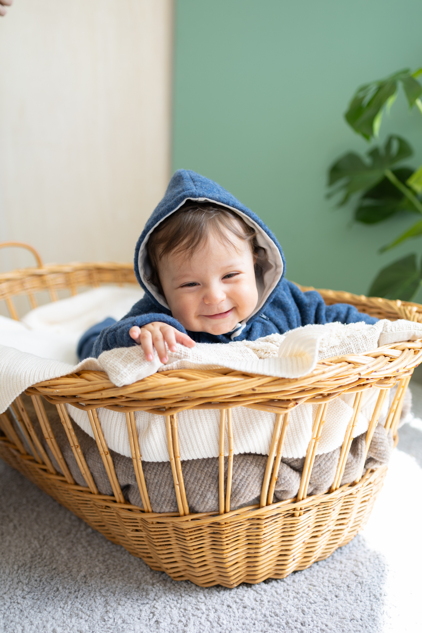 Popolini Wollfleece Overall Baby – Bild 8