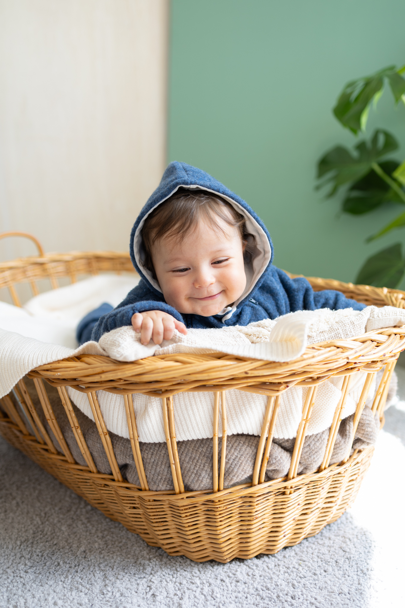 Popolini Wollfleece Overall Baby – Bild 9