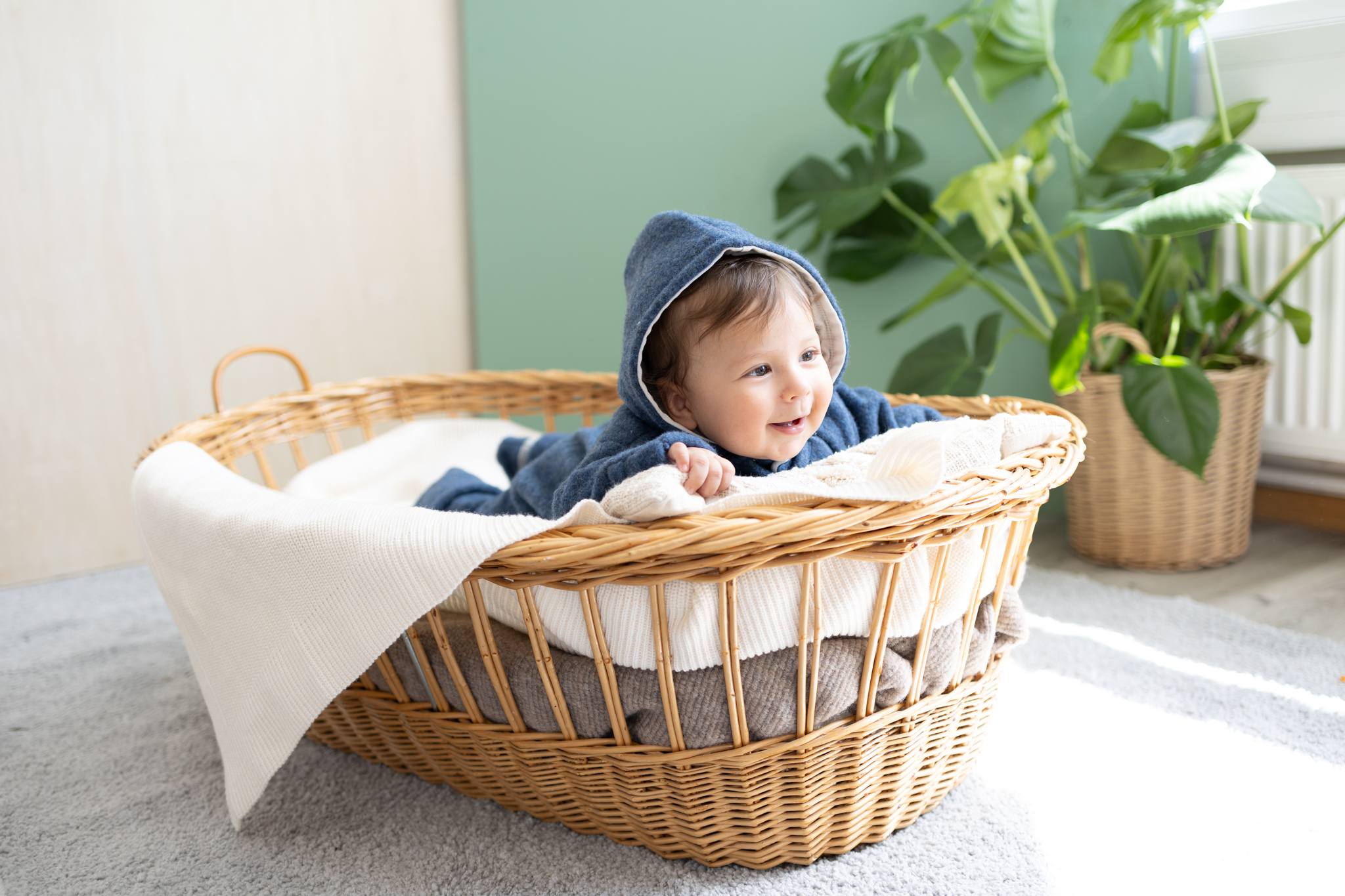 Popolini Wollfleece Overall Baby – Bild 11