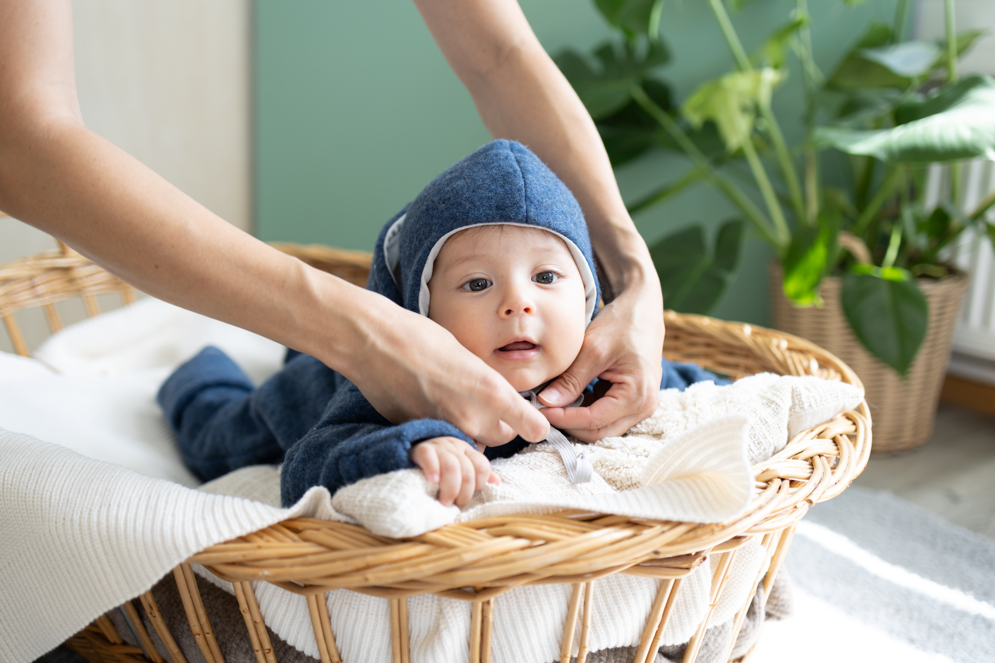 Popolini Wollfleece Overall Baby – Bild 15