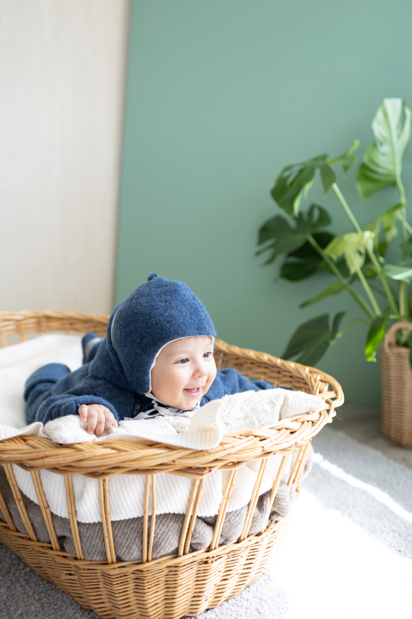 Popolini Wollfleece Overall Baby – Bild 16