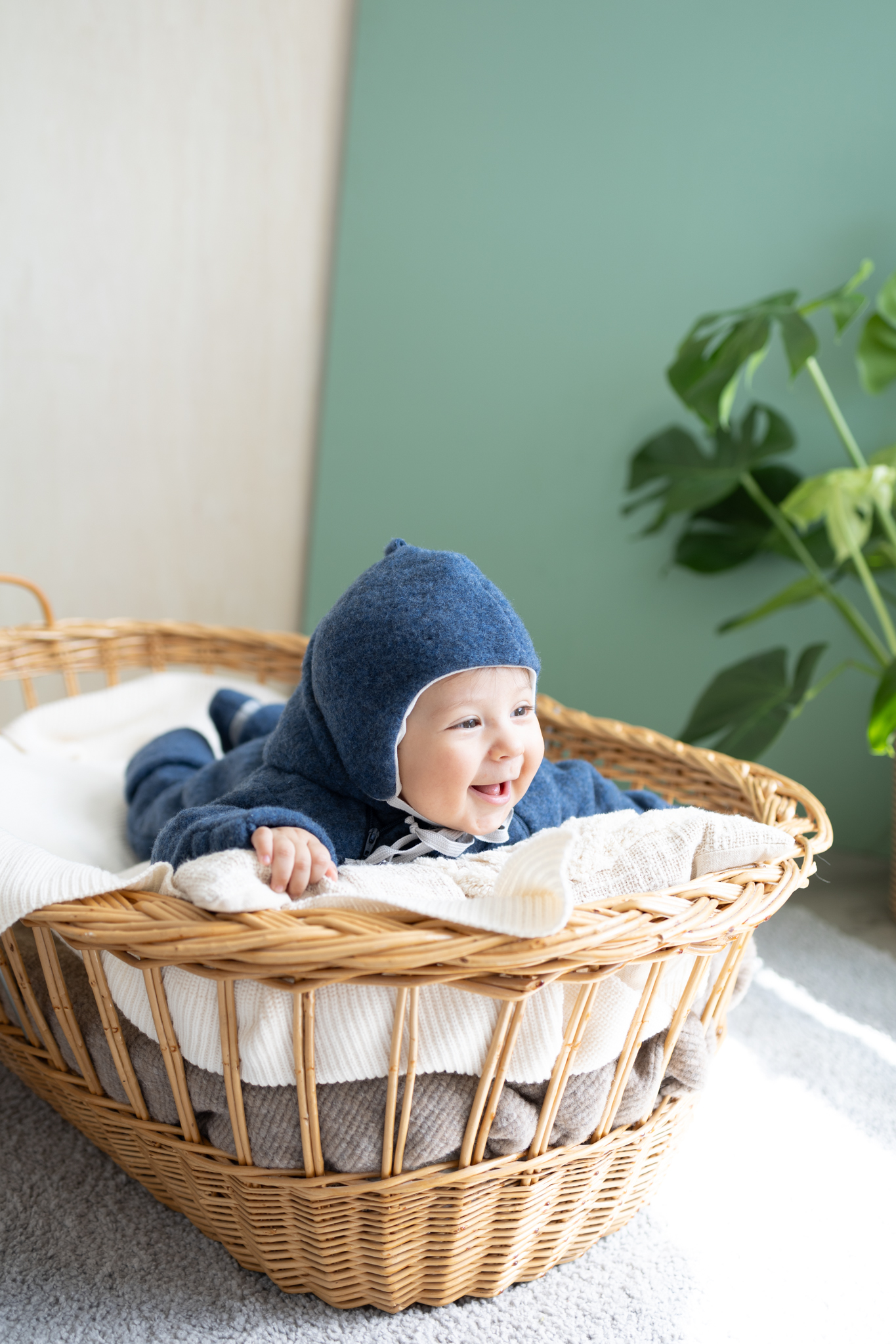 Popolini Wollfleece Overall Baby – Bild 17