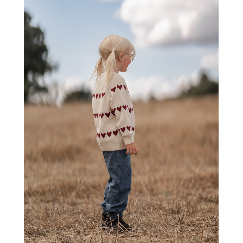 Hanevild Strickpullover mit Herzen – Bild 7