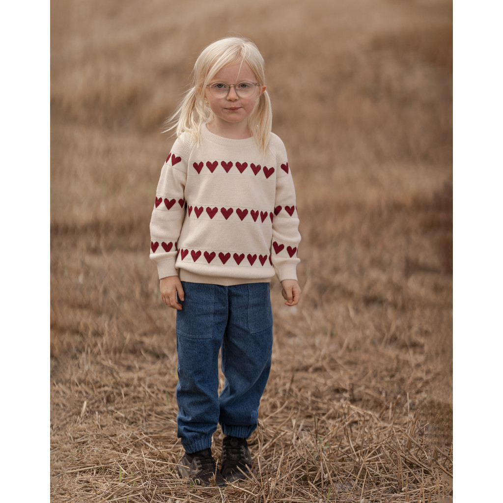 Hanevild Strickpullover mit Herzen – Bild 6