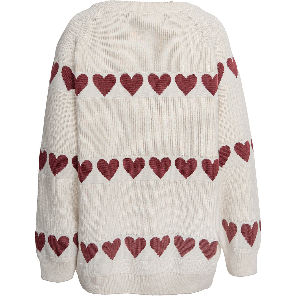 Hanevild Strickpullover mit Herzen – Bild 3
