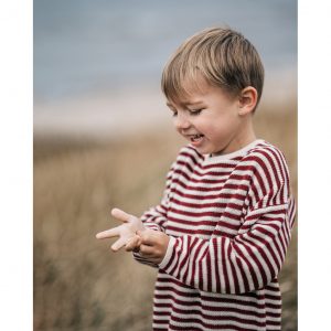 Hanevild Strickpullover gestreift