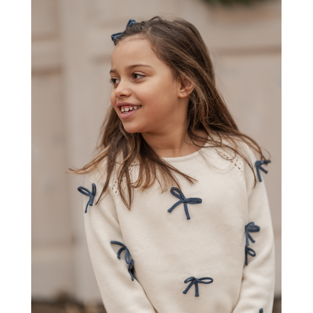 Hanevild Strickpullover mit Schleifendetail – Bild 12