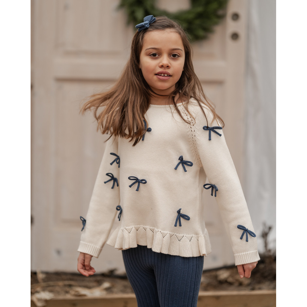 Hanevild Strickpullover mit Schleifendetail – Bild 8