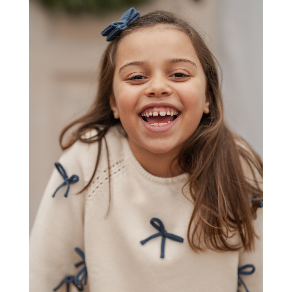 Hanevild Strickpullover mit Schleifendetail – Bild 7