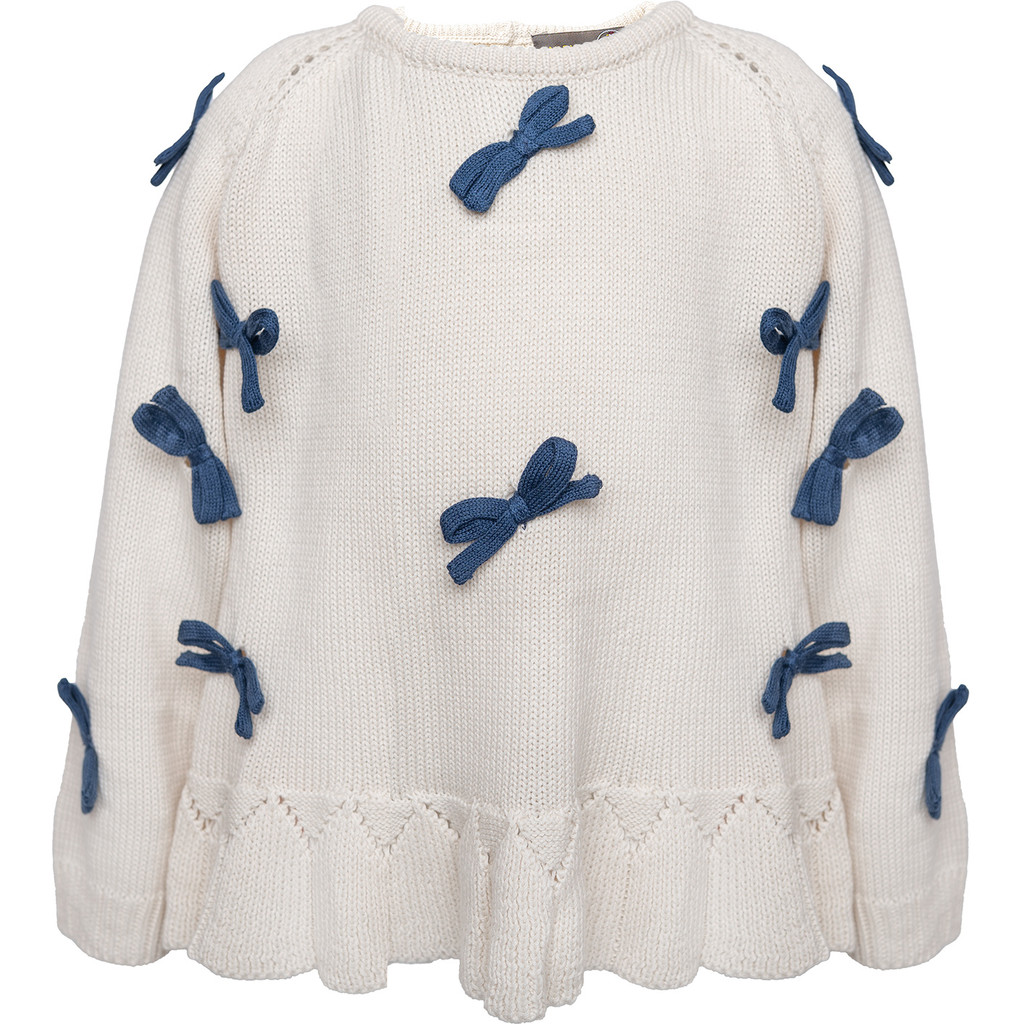 Hanevild Strickpullover mit Schleifendetail – Bild 2