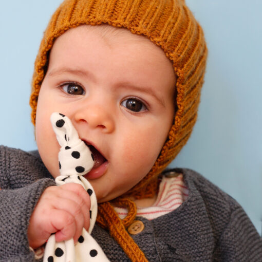 Nanchen Natur Schmusepuppe Pünktchen fliederbeere – Bild 2