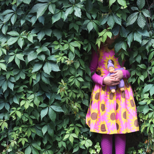 Nanchen Puppe Schmuse lila – Bild 2