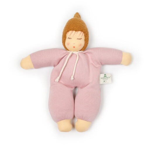 Nanchen Walnussbaby Puppe – hellrosa