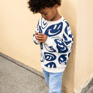 Noppies Kids Langarm-Sweater mit All-over-Print