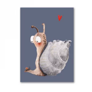 Halfbird Postkarte "Schnecken Liebe"