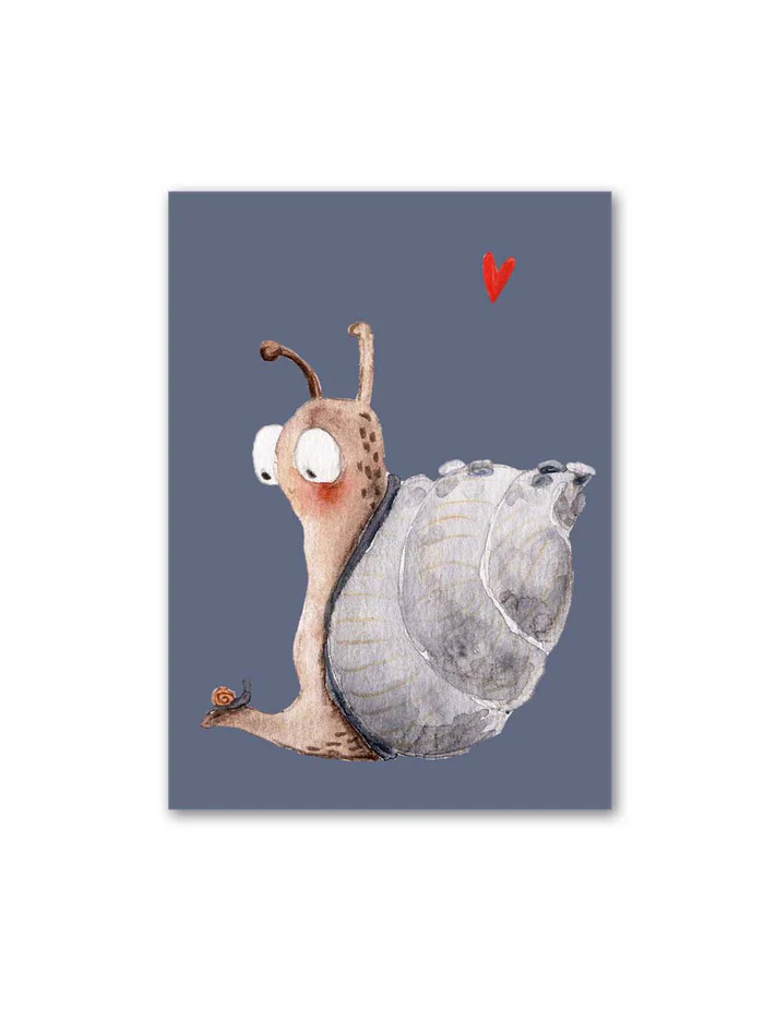 Halfbird Postkarte "Schnecken Liebe"
