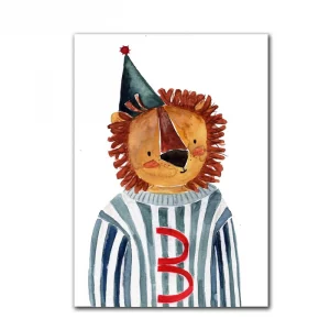 Halfbird Geburtstagskarte Zahl 3