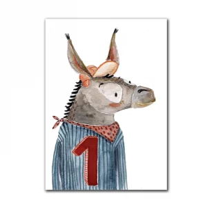 Halfbird Geburtstagskarte Zahl 1