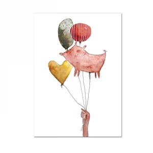 Halfbird Postkarte "Luftballons"