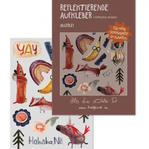 Halfbird SET Reflektierende Aufkleber "Allerlei"