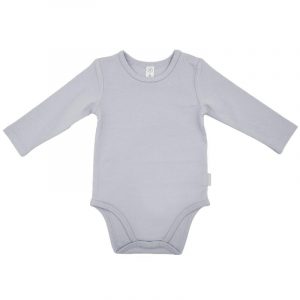 Maximo BABY-Body, langer Arm, Jersey Schulterverschluß (rauchblau)