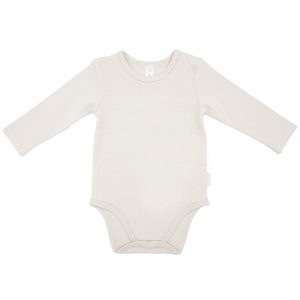 Maximo BABY-Body, langer Arm, Jersey Schulterverschluß (cremeweiß)
