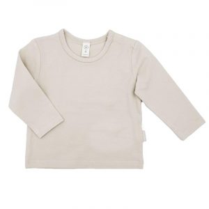 Maximo BABY-Shirt, langer Arm, Jersey Schulterverschluss (beige)