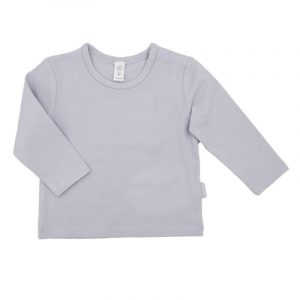 Maximo BABY-Shirt, langer Arm, Jersey Schulterverschluss (rauchblau)