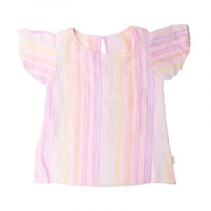 Maximo GOTS MINI GIRL-Shirt, Flügelärmel, Musselinstoff