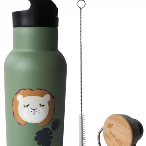 Kikadu Trinkflasche Löwe Olive