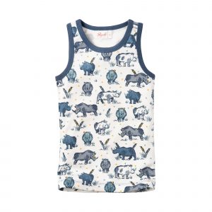 People wear organic Unterhemd mit Nashornprint