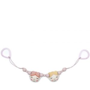 Smallstuff Kinderwagenkette "Puppen" rosè