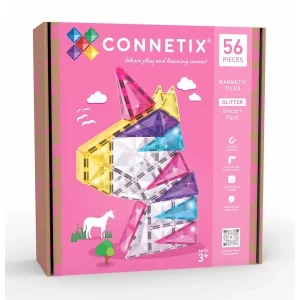 CONNETIX  Magnetbausteine Glitter Unicorn Pack 56 Teile