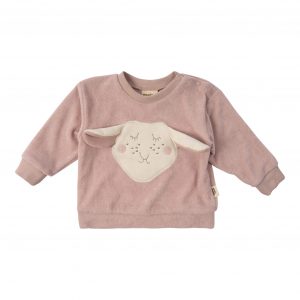 Wooly Organic Frottee Pullover bestickt