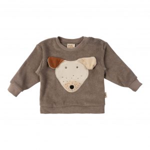 Wooly Organic Frottee Pullover bestickt