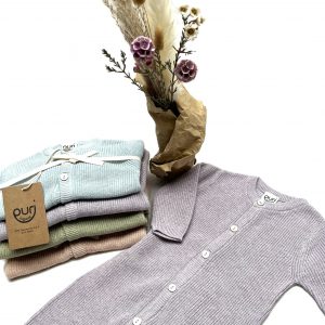 Puri organic Overall Perlfangstrick (cameo rose)