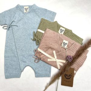 Puri organic Overall kurze Beine (cameo rose)