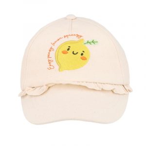 Maximo MINI GIRL-Cap Limone Klettverschluss, Waschoptik