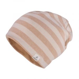 Maximo MINI-Beanie, reversible Feinripp mit UV 30 (rehbraun)