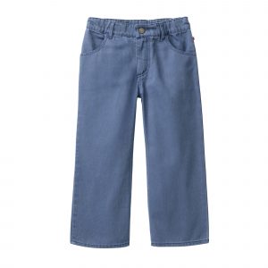 People wear Organic Robuste Twill Culotte rauchblau