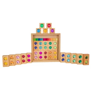 Bauspiel – kleine Farbstraße mit Lichtbauwürfel