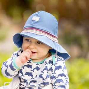 Pickapooh Baby und Kinder Mütze Feuerwehr Strick UV-60 jeans